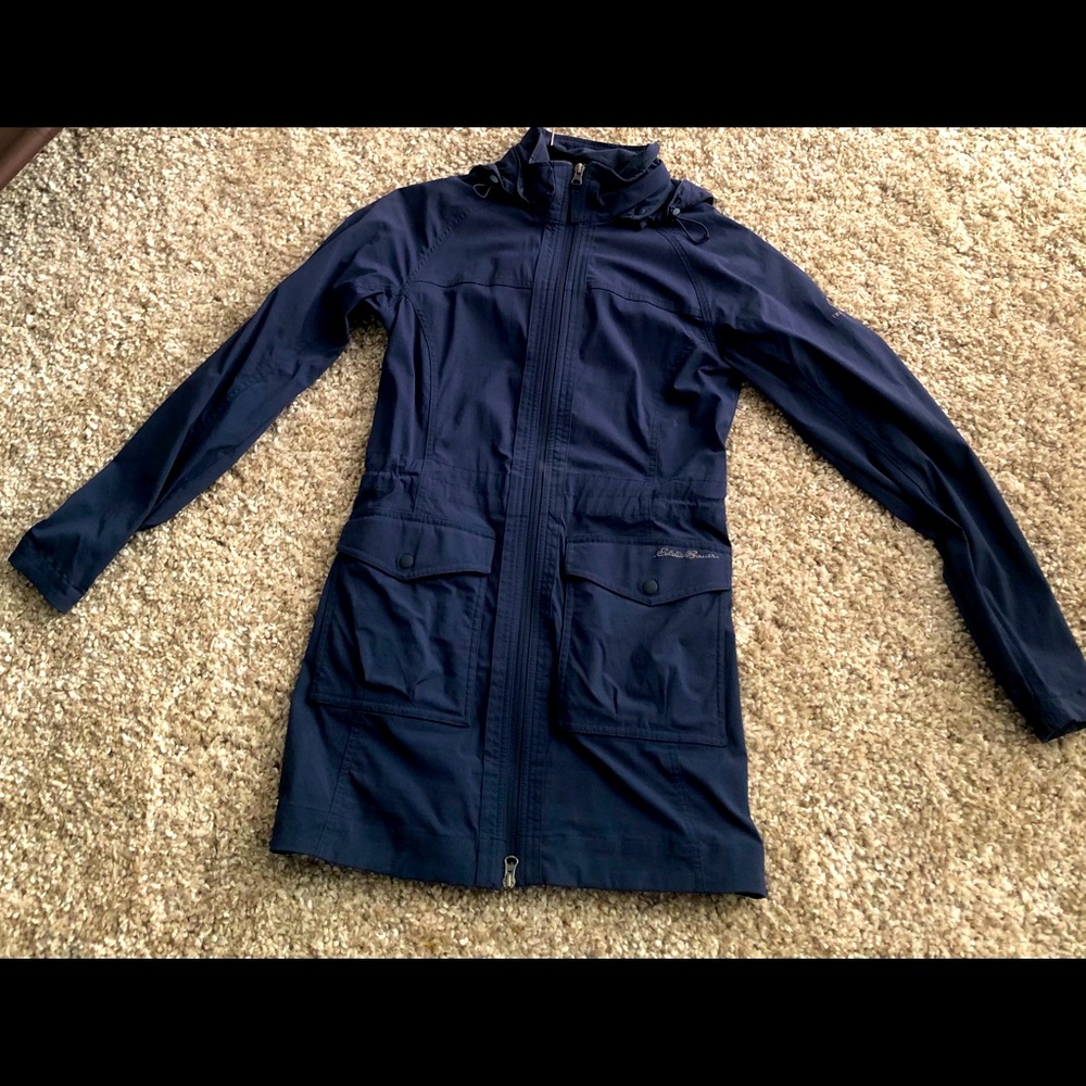 Eddie Bauer soft shell hooded jacket